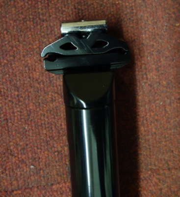 Tige de selle ressort PROMAX 350 x 27,2 mm en aluminium noir - Sport
