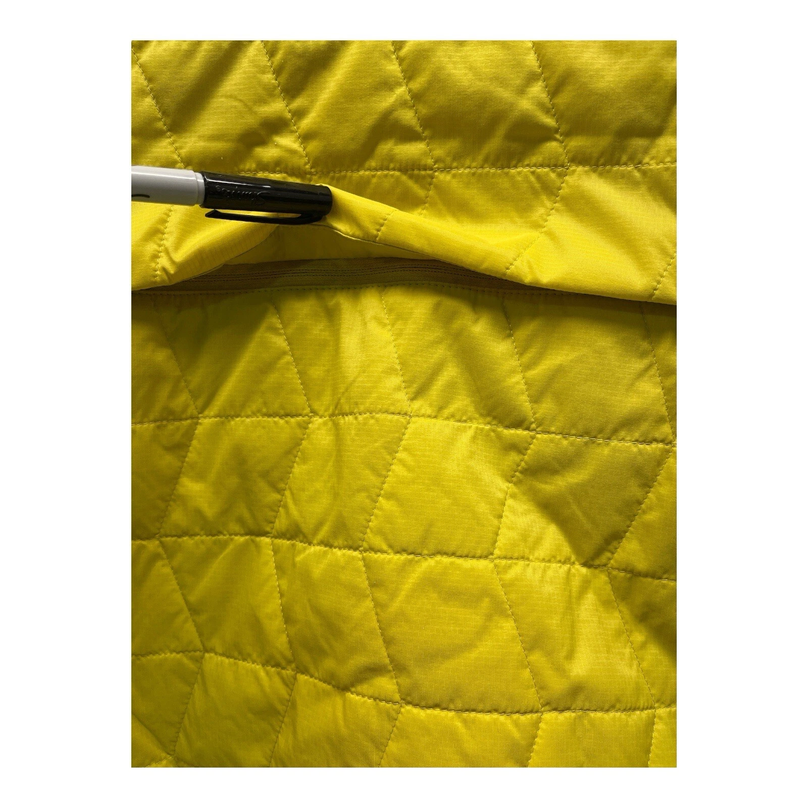 Prana Alpine Air Vest Mens Size Large Yellow Full Zip Lightweight Primaloft NWT image 7