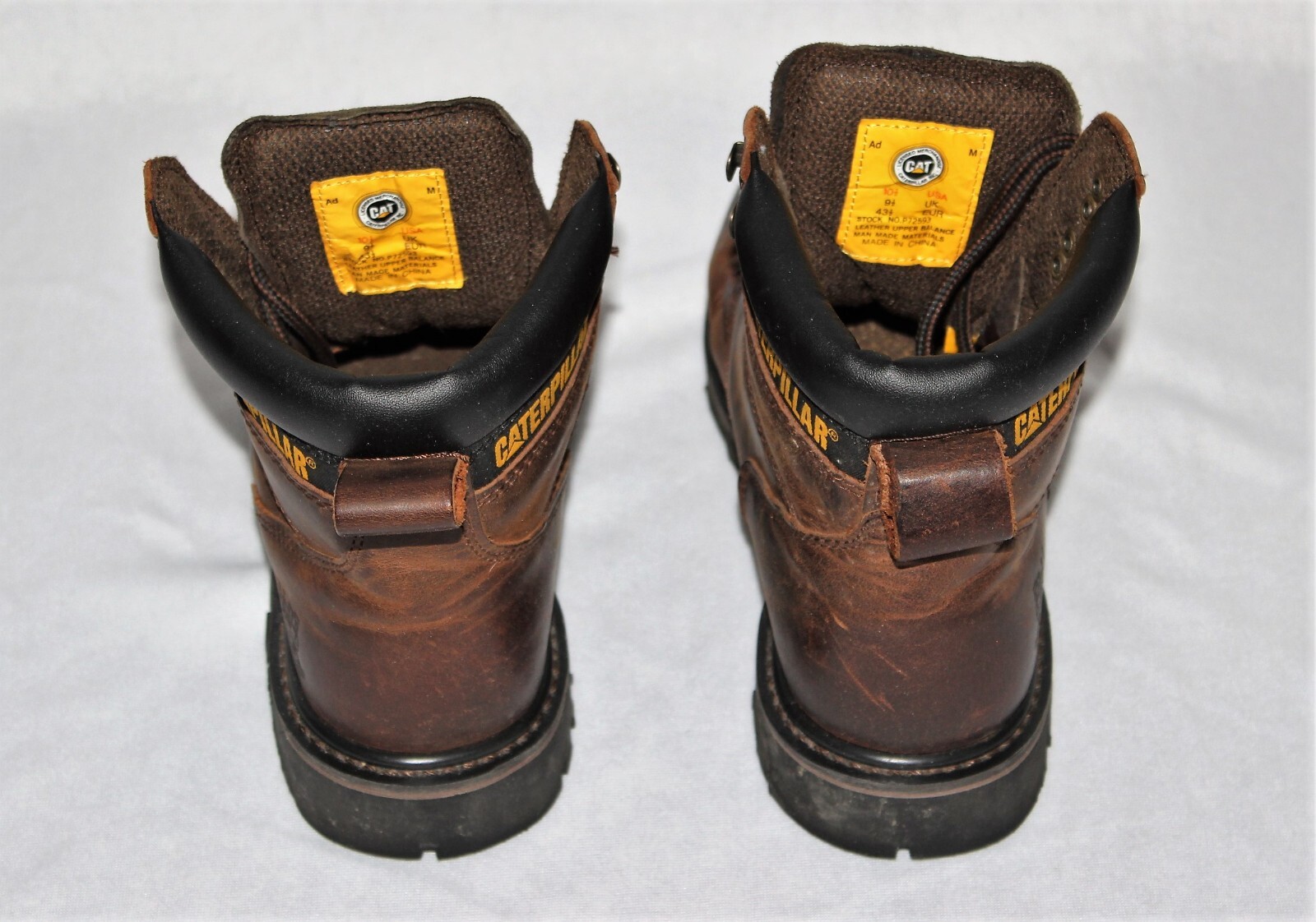 CATERPILLER (CAT) Second Shift Work Boots Men's Sz 10.5 Brown Soft Toe
