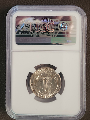 1934-D Silver Washington Quarter NGC AU58 - Picture 3 of 3