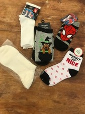 Lot Of Basic Novelty Socks New Mixed Ladies Men Of 5