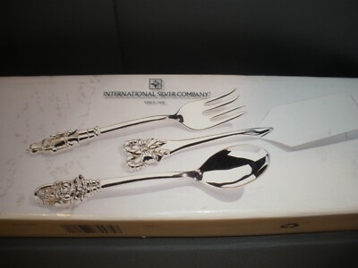 International Silver Company カトラリーセット International Silver Company 3 Piece Holiday Serving Set in Box