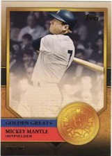 #GG-32 Mickey Mantle - New York Yankees - 2012 Topps - Golden Greats Baseball