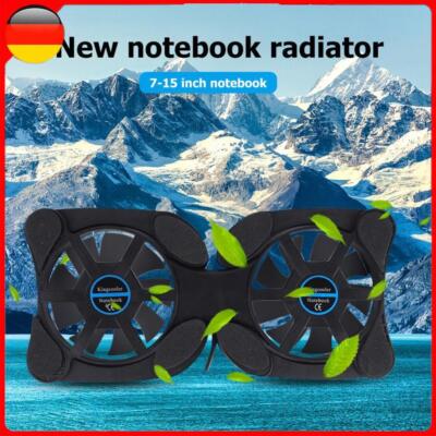Portable Folding USB Powered Laptop Cooler Dual Fan Cooling Pad for Computers PC