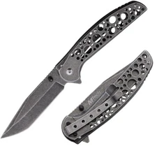 MTech Folding Knife 3.5" Tanto Blade Extended Tang Stainless Steel Construction