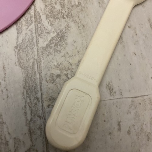 Vintage Playskool Spoon & Plate Pretend Play Utensils Make-believe Kitchen Tools - Picture 7 of 12