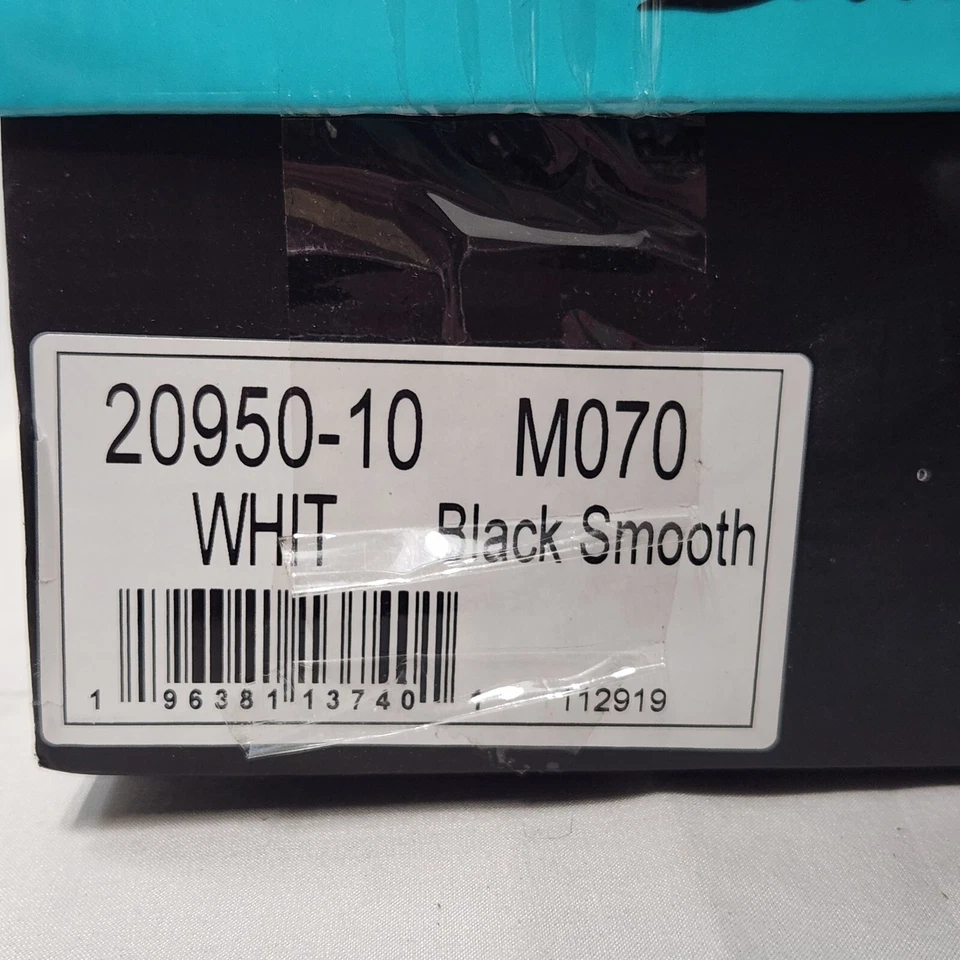 Talla 7 - Sandalia de cuña Bellini blanca para mujer - negra Foto 2 de 4