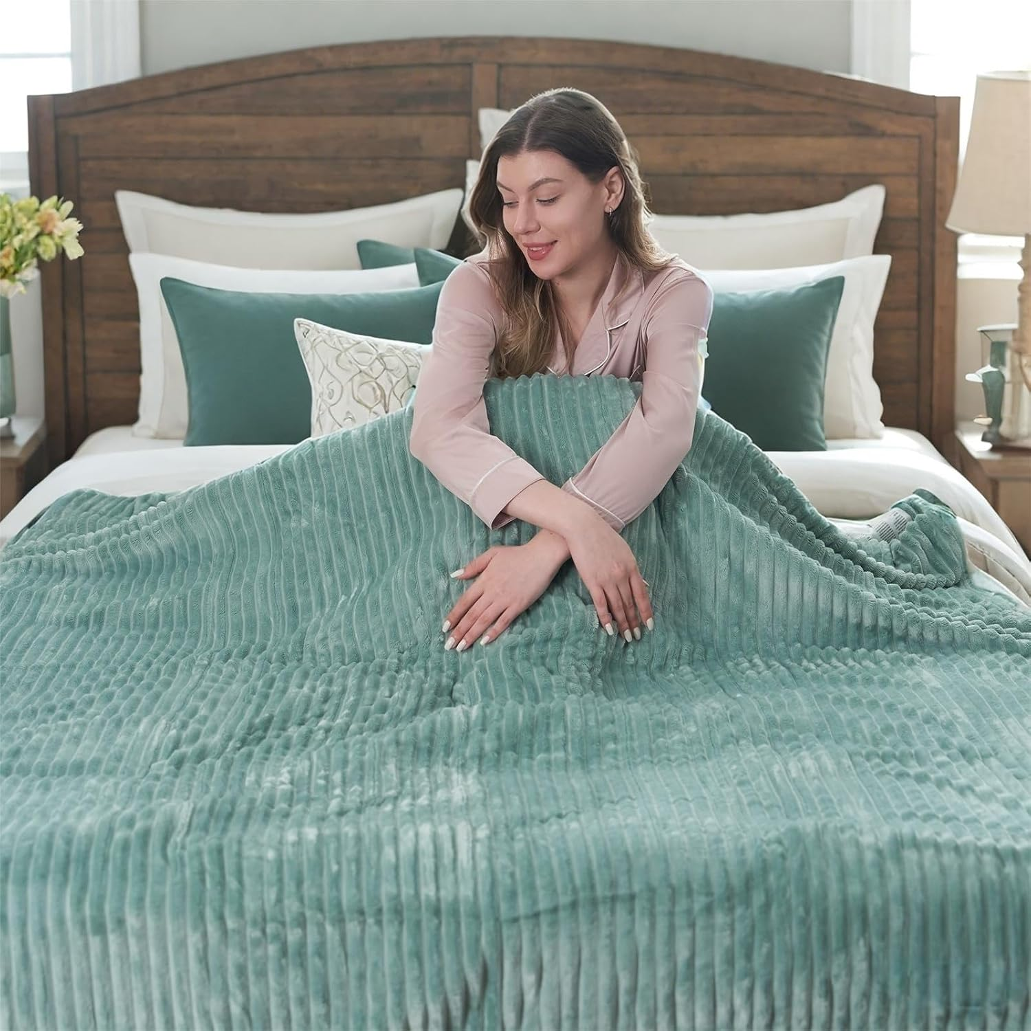 Electric Heated Blanket Throw,50