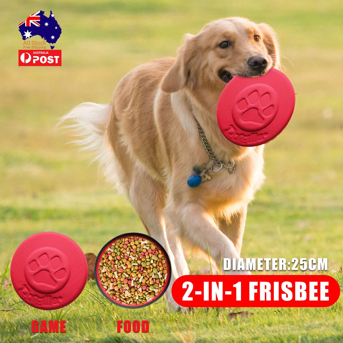 3 Pcs Dog Frisbee Flying Disc Pet Fetch Chew Indestructible Large