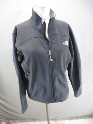 The North Face Size M Womens Full Zip Stand Collar Pocket Softshell Jacket 849