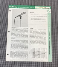 ELECTRO VOICE MODEL 676 CARDIOD MICROPHONE ENGINEERING DATA J0360
