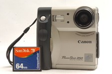 @ SakuraDo Camera @ Rare @ Canon Power Shot 350 Compact Digital Camera 6mm f2.8