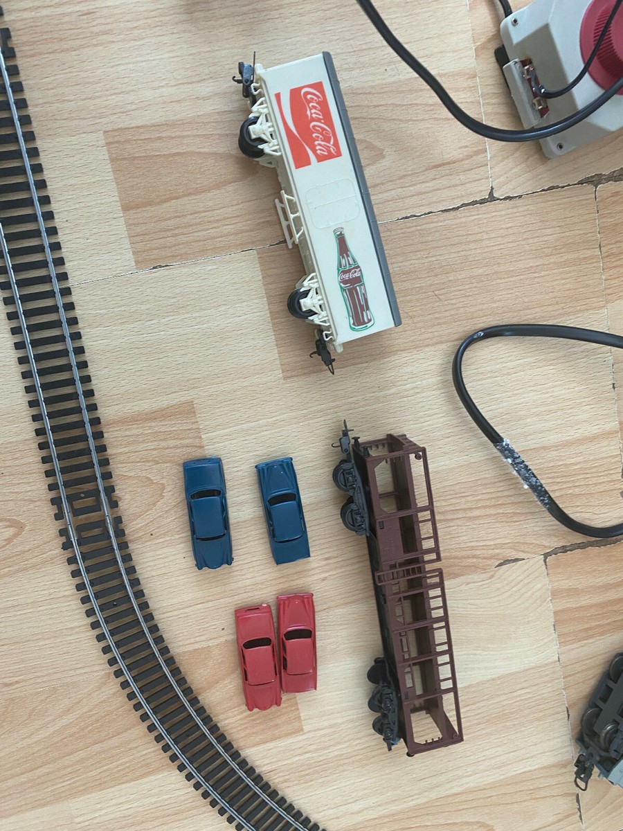 Train Marchandises Lima Avec Grue Et Porte-voitures – Réf 1-403029c – Vintage JOUEF