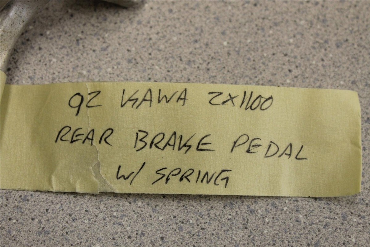 1992 KAWASAKI ZX 1100 NINJA REAR BRAKE PEDAL WITH SPRING OEM