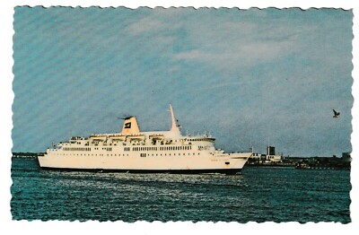 Unused Postcard The Prince of Fundy Ocean Ferry Sails into Portland Maine ME