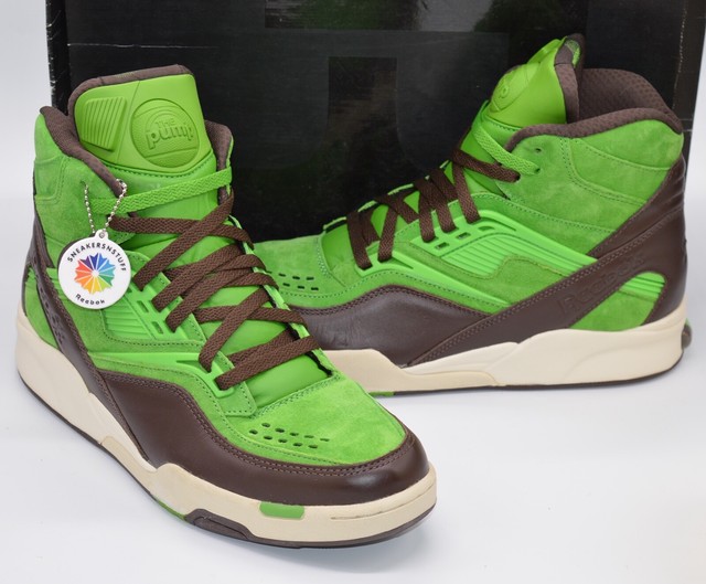 green reebok pumps