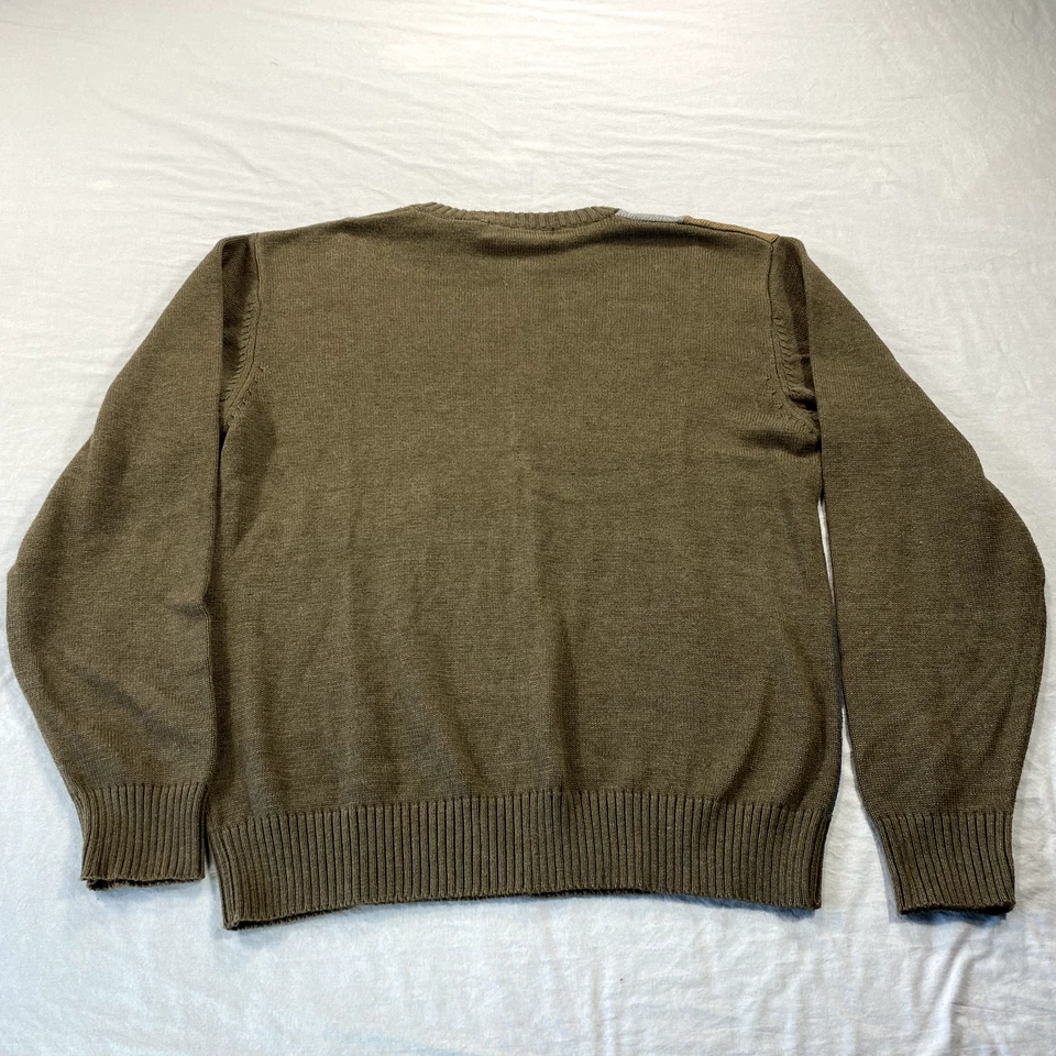 Suéter Oscar De La Renta Para Hombres XL Verde Cuello Redondo Pullover Informal Tejido Abuelo Foto 2 de 4