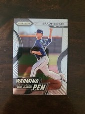 2020 Prizm Brady Singer RC Warming in the Pen Insert #WIP-13 Royals Panini