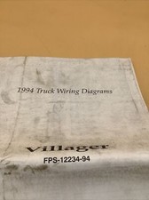 1994 VILLAGER TRUCK WIRING DIAGRAMS MANUAL