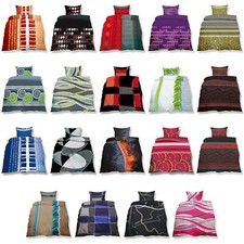 Bettwäschegarnituren Mikrofaser 200x200 Doppelbett Ganzjahr Living aqua-textil