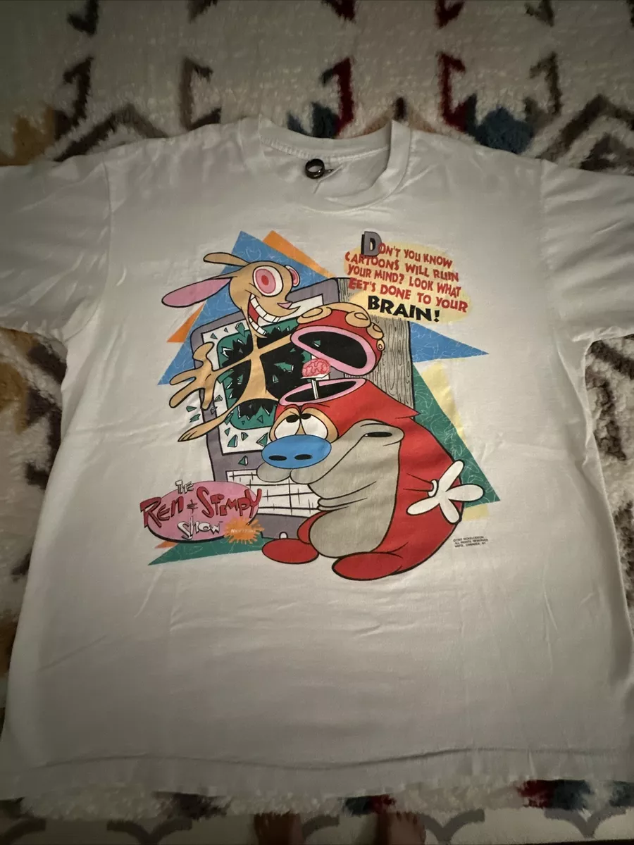 vintage 1993 Ren and Stimpy t shirt XL Nickelodeon