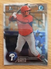 2016 BOWMAN CHROME PROSPECTS JHAILYN ORTIZ #31 PHILADELPHIA PHILLIES