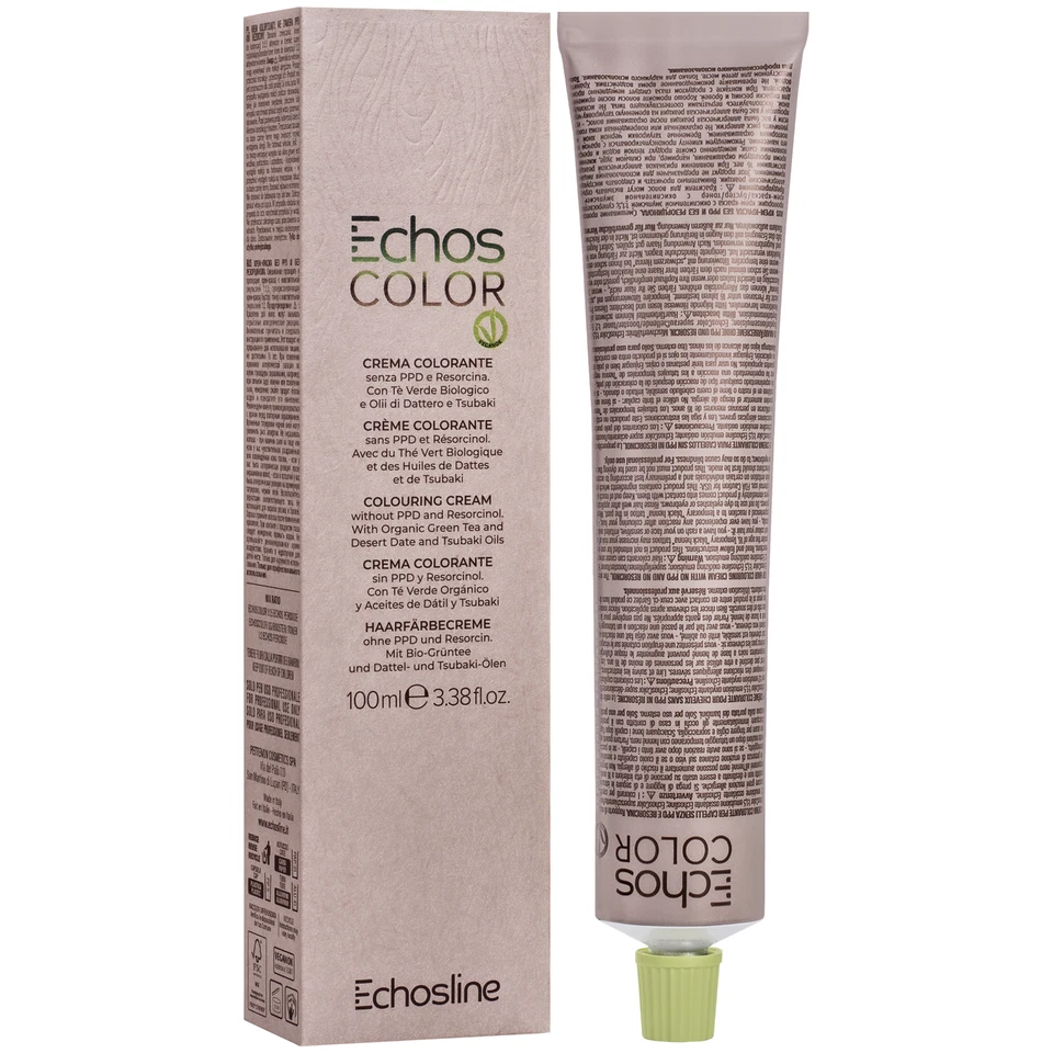 Echosline Echos Color Colouring Cream, vegane permanente Haarfarbe, 100ml