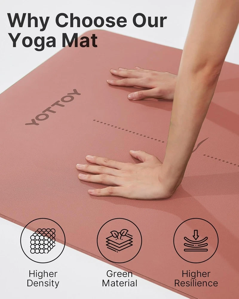 Premium Non-Slip Hot Yoga Mat with Anti-Tear Technology, Eco-Friendly Natural Rubber, and Superior Cushioning for Ultimate Comfort and Stability Premium Non-Slip Hot Yoga Mat with Anti-Tear Technology, Eco-Friendly Natural Rubber, and Superior Cushioning for Ultimate Comfort and Stability