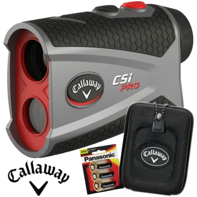 CALLAWAY 2024 CSI PRO GOLF LASER-ENTFERNUNGSMESSER + STEIGUNG & AUFBEWAHRUNGSHÜLLE + KOSTENLOSES GESCHENK