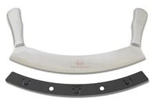 Mezzaluna Chopper, Pizza Cutter, Super Sharp Blade Double Handled