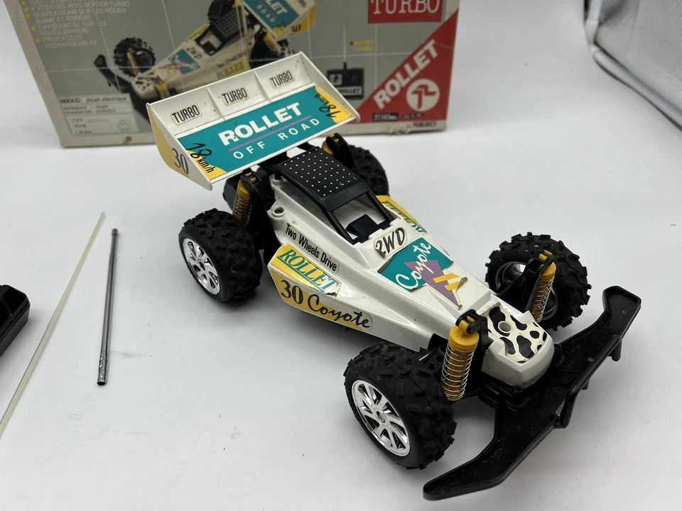 Nikko Buggy Coyote 2 Turbo Rollet Off Road Radio Control Scala 1/18 Vintage - Immagine 2 di 4