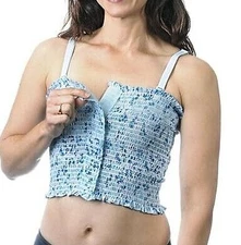 EaB Medical Compression Breast Binder - Blue, Blue Print or Pink, Med or XL