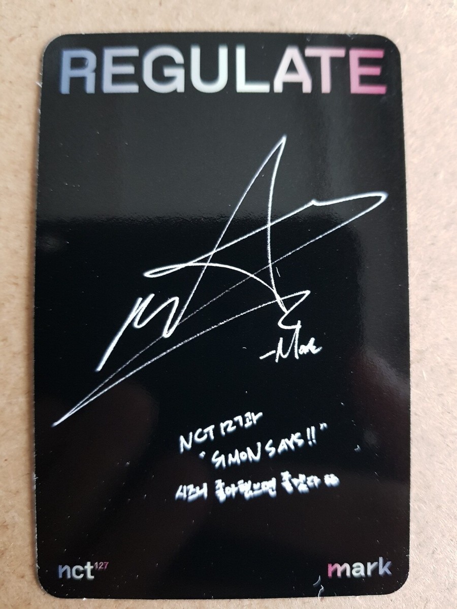 NCT 127 REGULATE Official PHOTOCARD Authentic Regular