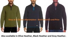 Gerry Men  s Ottoman  Snap Front Pullover, Sweater, Jacket, Pick Color and Size