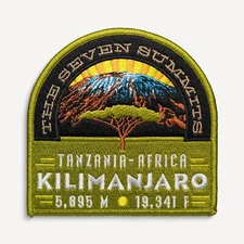Kilimanjaro Tanzania Africa Seven Summits Patch