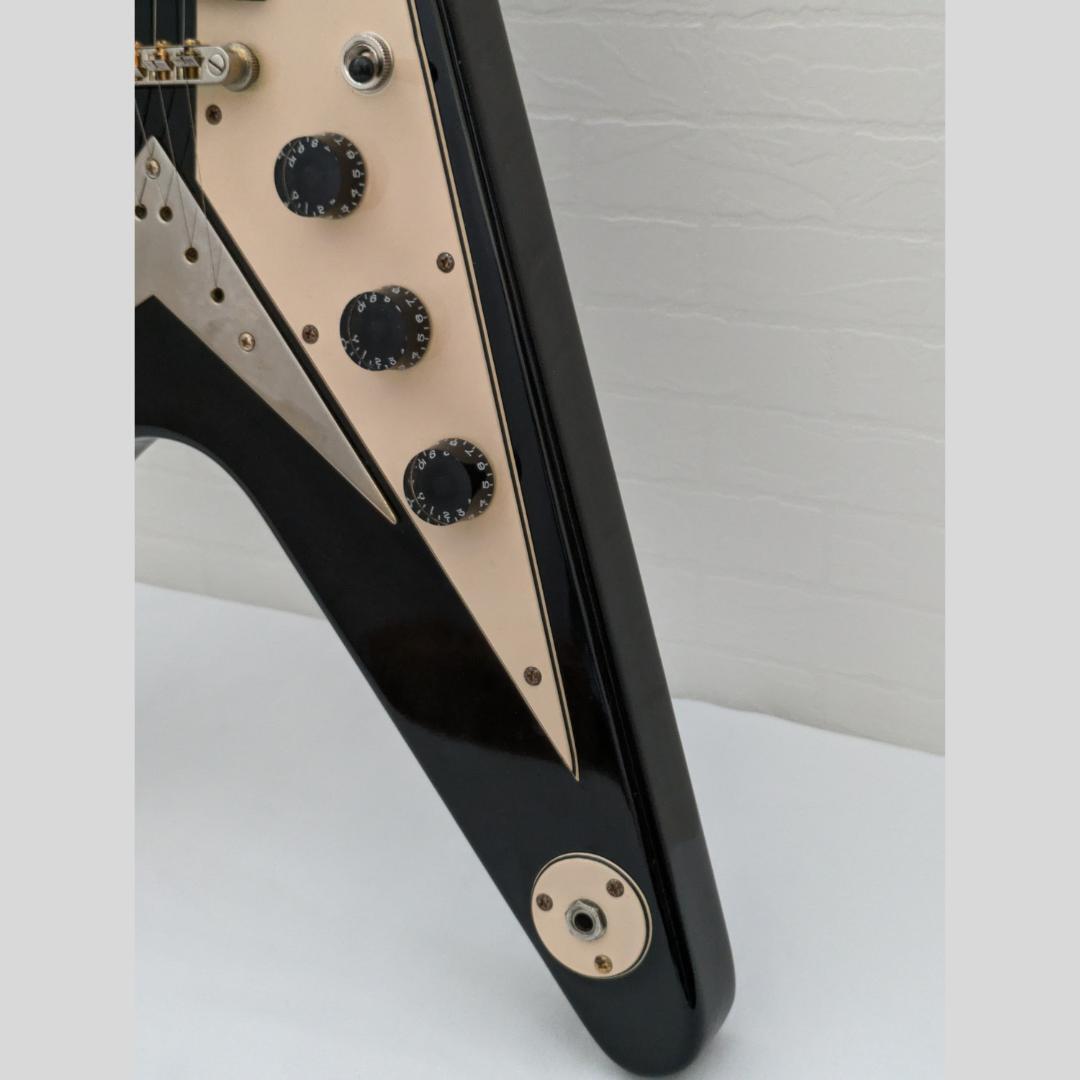 Barclay Flying V エレキギター ブラック Barclay Flying V Type Guitar Safe Packing! | eBay