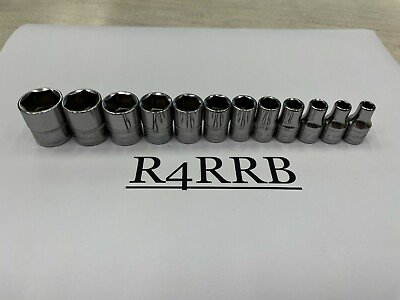 #ad #ad Snap on Tools USA NEW 12pc 1 4quot; Drive METRIC 6 Point Shallow Socket Set 112TMMY $159.95