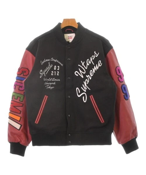Veste Supreme Varsity noir x rouge etc M 2200528174025