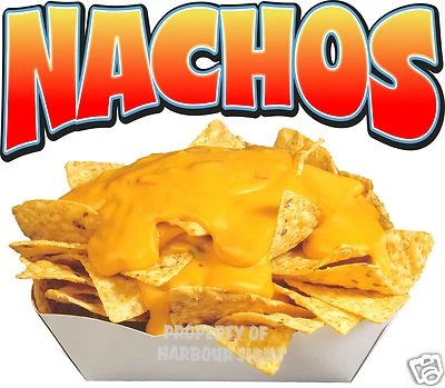 HARBOUR SIGNS Nachos Decal 14" Chips Concession Trailer Food Truck Vinyl Menu Sticker