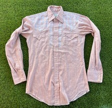 Vintage H Bar C California Ranchwear Western Pearl Snap Long Sleeve Shirt 15-34