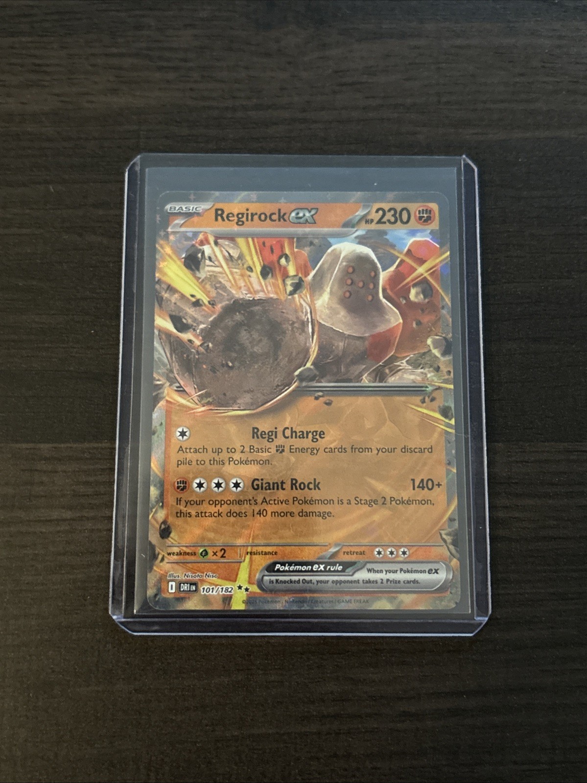 Pokémon TCG Regirock EX 101/182 Card In Excellent Condition ￼