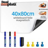 Magnetische Whiteboard Folie 40X80Cm Selbstklebend Mit Marker Und Radierer