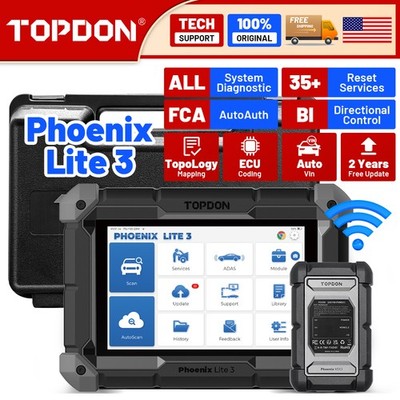 TOPDON Phoenix Lite 3 ECU Coding Bi-Directional Scanner VAG Guided for VW Audi