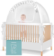 Baby Crib Tent By Pro Baby Saftey, Premium Pop-Up Canopy Mesh Mosquito Netting