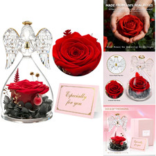 Ewige Rose im Glas Engel Geschenk für Mama Muttertag