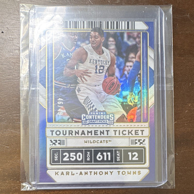 2020 Panini Contenders Draft Picks Karl-Anthony Towns Tournament Ticket /49 #36