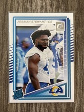 Josaiah Stewart 2025 Donruss Rated Rookie RC #376 Los Angeles Rams *314