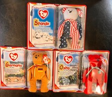 VTG McDonalds TY Teenie Beanie Babies International Bears II Set of 3 