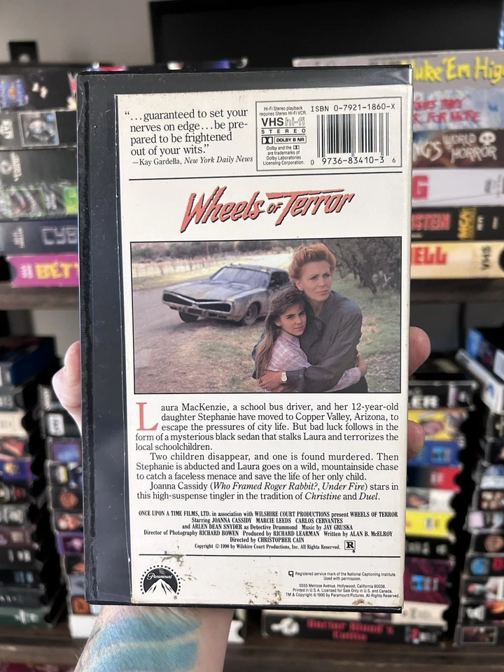 Wheels Of Terror VHS Tape Rare Horror Cult Film Killer Car HTF OOP 90s Weird - Image 3 of 4