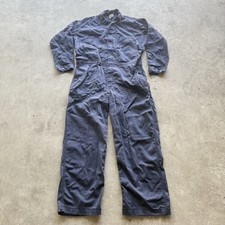 Lapco FR Coveralls Mens 2XL Tall Blue Flame Resistant Snap Workwear NFPA 2112